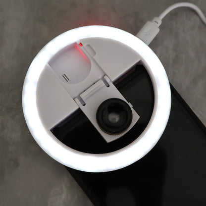 Selfie Flash Ring Light With 3 Level Of Brightness (1 Pc)